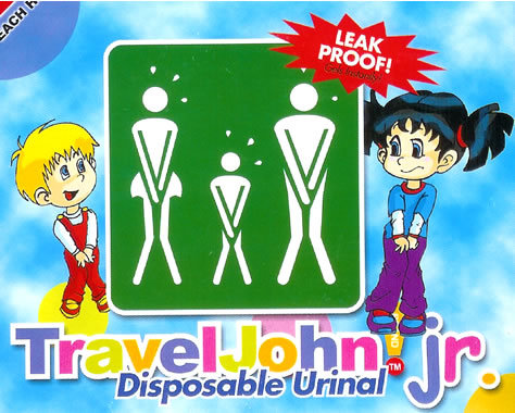 Unbranded Travel John junior Disposable Urinal - 3 Pack