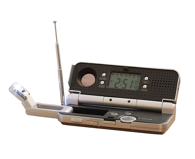 Unbranded Travel Radio with Pop up Booklight