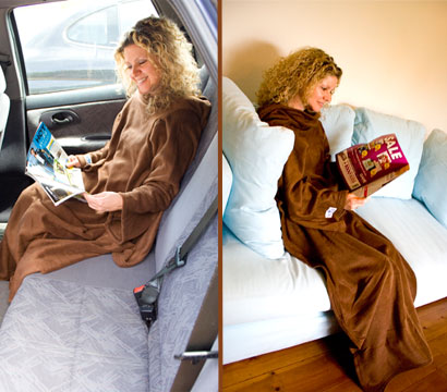 Unbranded Travel Slanket - Chocolate