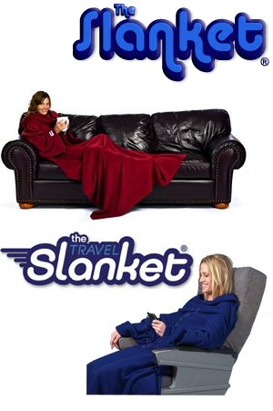Unbranded Travel Slanket Blanket With Sleeves Chocolate