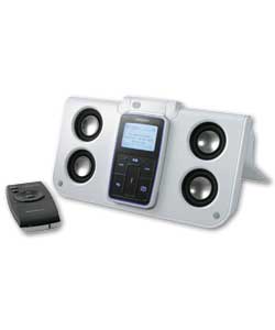 Exclusively designed to dock and charge the Creative Zen Micro MP3 player. IR remote control for
