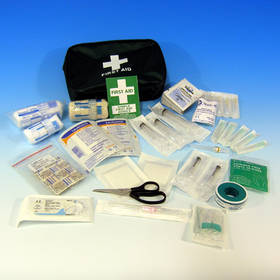 Unbranded Travellers Complete First Aid Kit with Green Pouch