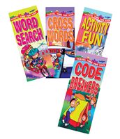 Slimline easy to handle puzzle books. Includes: puzzles, games, crosswords and more. For children 4