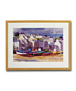 Trawlers at Roscoff Print - Overall size 60 x 80cm