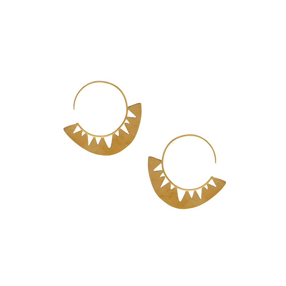 Unbranded Triangle Cut Hoops - Rose Gold