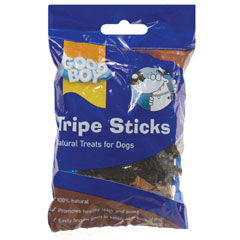 These all-natural Tripe Sticks treats for your dog are easily broken down to satisfy all breeds of d