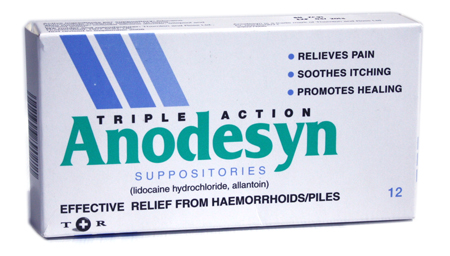 Unbranded Triple Action Anodesyn Suppositories 12
