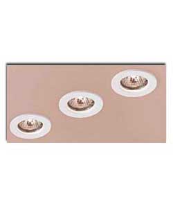 GU10 Triple Downlights with White Finish