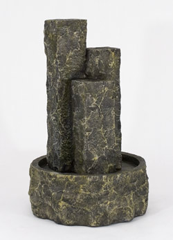 Triple Granite Column Water Feature