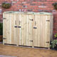 Hide away your three household wheelie bin with this great timber screen.
