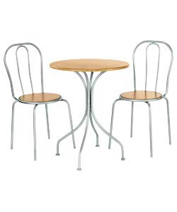 Unbranded Tripoli Oak Effect Dining Table and 2 Chairs