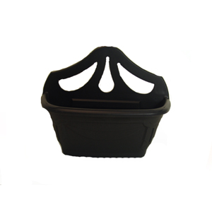 Unbranded Trough - Wall Hanging - Black 9 x 7 x 42cm