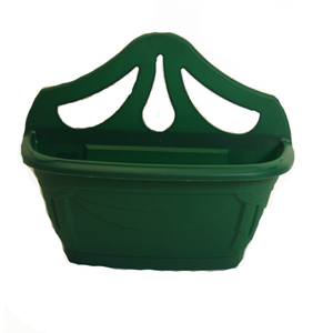 Unbranded Trough - Wall Hanging - Green 9 x 7 x 42cm