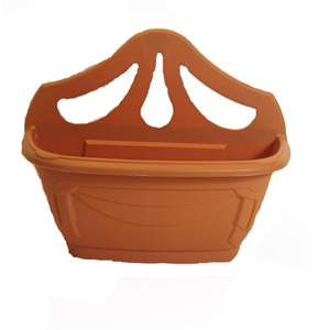 Unbranded Trough - Wall Hanging - Terracotta 9 x7x 42cm