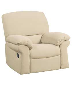 Unbranded Truro Reclining Chair - Biscuit