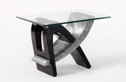 Unbranded Tsavo Stone Lamp Table - Grey/Black