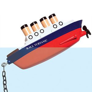 Unbranded Tubtanic Novelty Bath plug