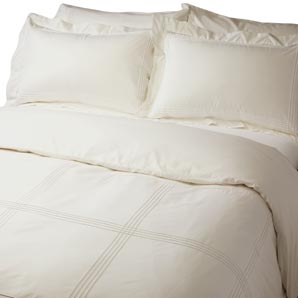 Tucks Pillowcase- Oxford- Square- Cream