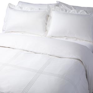 Tucks Pillowcase- Oxford- Square- White