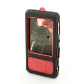 Tuff-Luv Twin Silicone Skin Case For Sony Walkman NWZ-A82X / NWZ-A7XX Series (Black / Red)