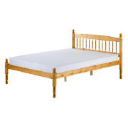 Tulsa 4ft 6 inch Spindled Bedstead- Antique Pine