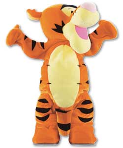 Tigger performs fantastic cartwheels, handstands and dances and keeps you guessing which way he