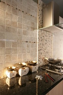 Unbranded Tumbled Travertine Marble Mixed Mosaic