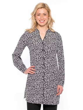 Unbranded Tunic Blouse with High Collar