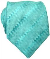Unbranded Turquoise Zigzag Necktie by Timothy Everest