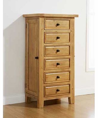 Each item in the Tuscany range has been beautifully designed and is handcrafted from New Zealand pine to give a distinctive finish. this dressing chest offers a great use of space with 6 drawers and 2 side compartments. the mirror hidden in the top i