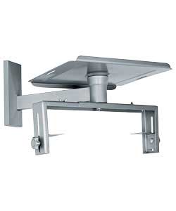 Suitable for TVs and TV/VCR/DVD combis up to 36cm (14ins). Tilt and swivel TV platform with swivel