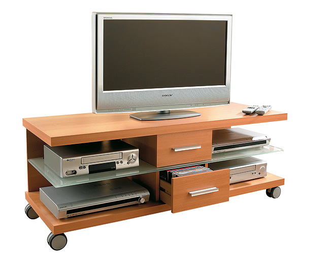 Unbranded TV Swivel Cabinet - Large - Light Oak