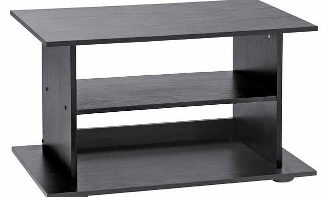 This value range TV unit is finished in a stylish black effect. Suitable for a TV up to 20in. with 2 shelves to store your home entertainment system. An attractive and modern piece for your home. Collect in store today. Size H38. W60. D40cm. Weight 3