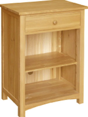 Unbranded TV UNIT 1 DRAWER AND SHELF OILED HARDWOOD ACORN