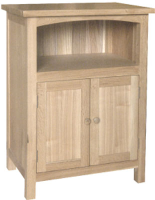 Unbranded TV UNIT 2 DOOR AND SHELF OILED HARDWOOD WOODSTOCK