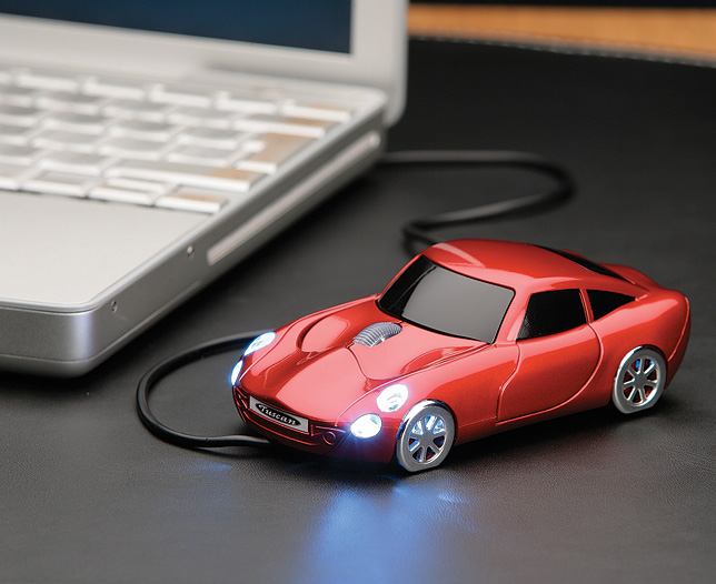 Unbranded TVR Car Mouse Wired Red