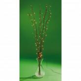 Stylish and contemporary set of 80 micro twig lights. H122cm..