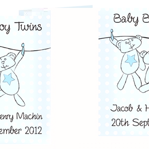 Unbranded Twin Boy Wash Line Card