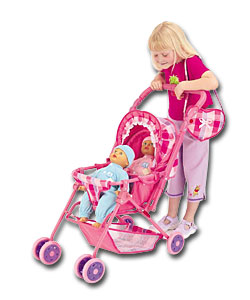 Twin Stroller - toy pushchair