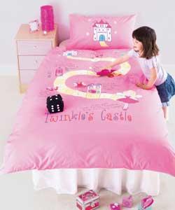 Pink.Includes duvet cover and 1 pillowcase. Luxury 50% polyester/50% cotton percale. Includes soft