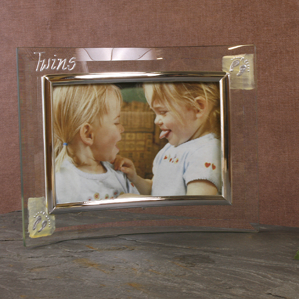 Unbranded Twins Glass Photo Frame