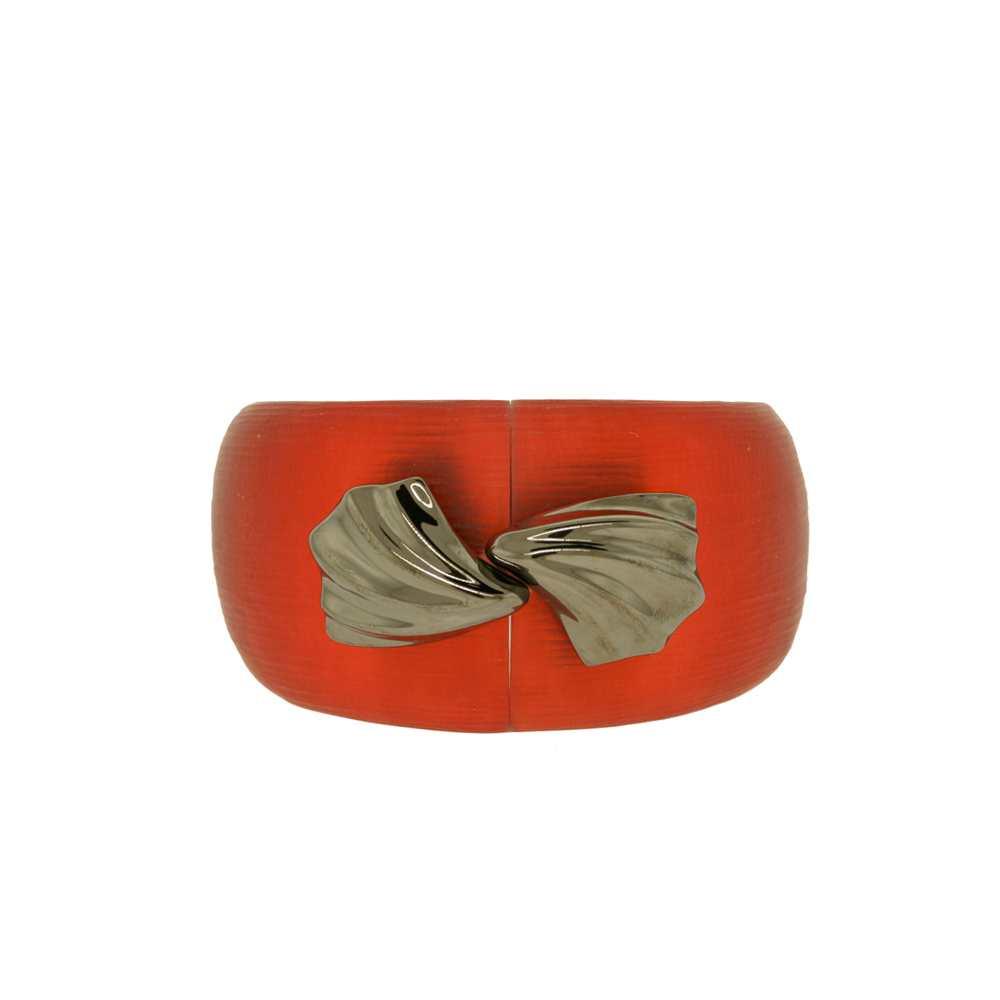 Unbranded Twisted Bow Bangle - Red