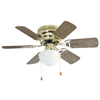 Twister 6 Blade Fan Brass Effect