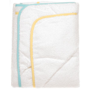 Pack of two hooded white towels - ideal for wrappi