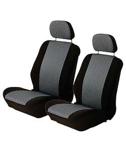 Unbranded Two Front Seat Covers with Two Separate Headrest Covers
