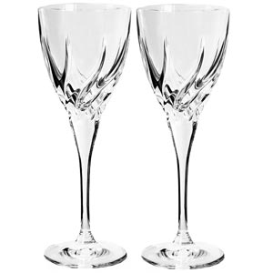 Unbranded Two Large Crystal RCR Wine Glasses