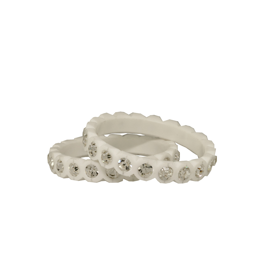 Unbranded Two Resin Bangles - White