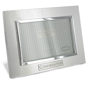 Unbranded Two Tone Aluminium Confirmation Photo Frame