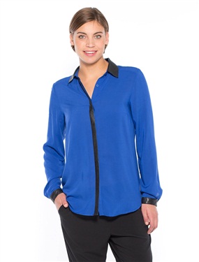 Unbranded Two-Tone Blouse, Fuller Bust Fitting