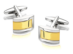 Unbranded Two Tone Cufflinks - 015333